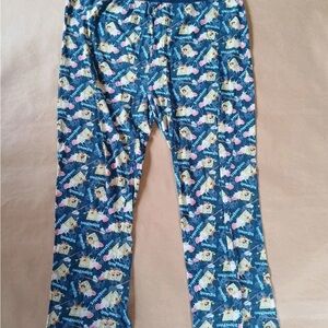 Vintage Y2K SpongeBob SquarePants Pajama Pants XL Bottoms Cartoon Nickelodeon